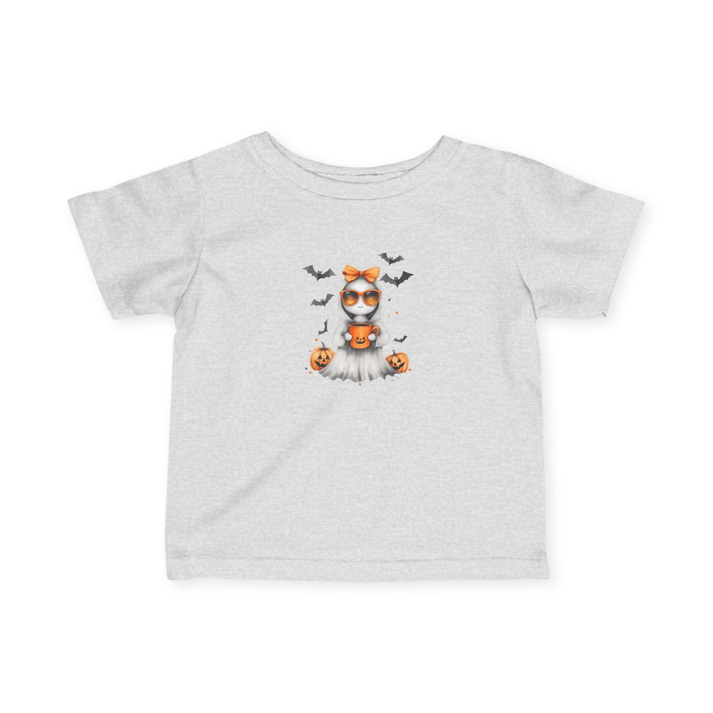 Halloween Infant T-Shirt, Cute Pumpkin Ghost Tee, Toddler Halloween Costume, Fall Baby Shirt, Spooky Kids Apparel
