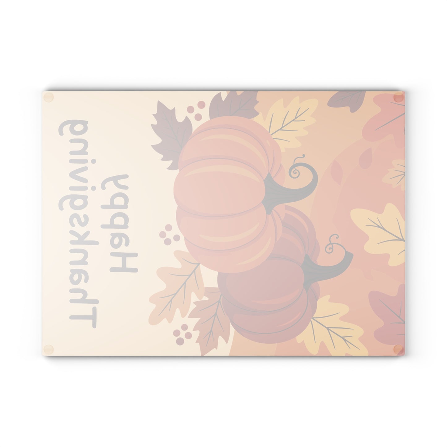 Happy Thanksgiving Pumpkin Glass Cutting Board