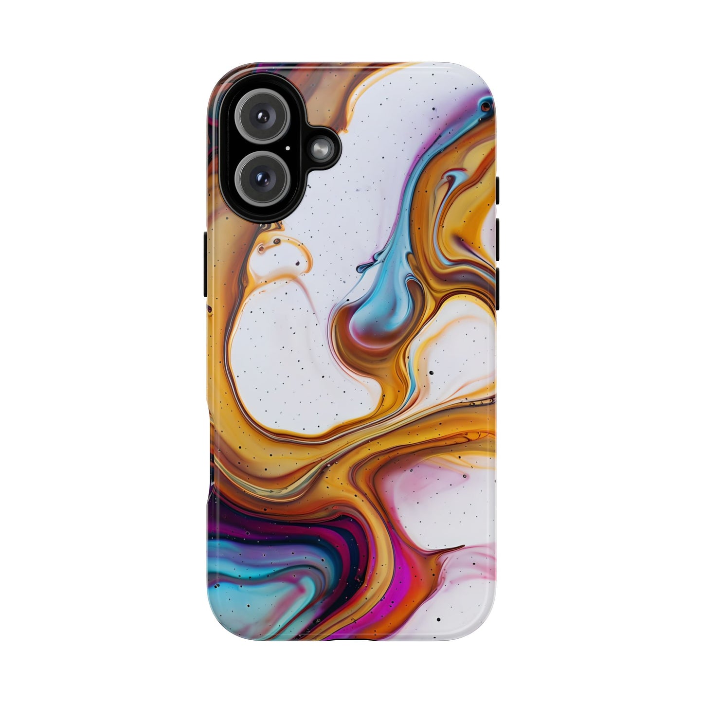 Artistic Phone Case, Tough Cases with Colorful Marble Design