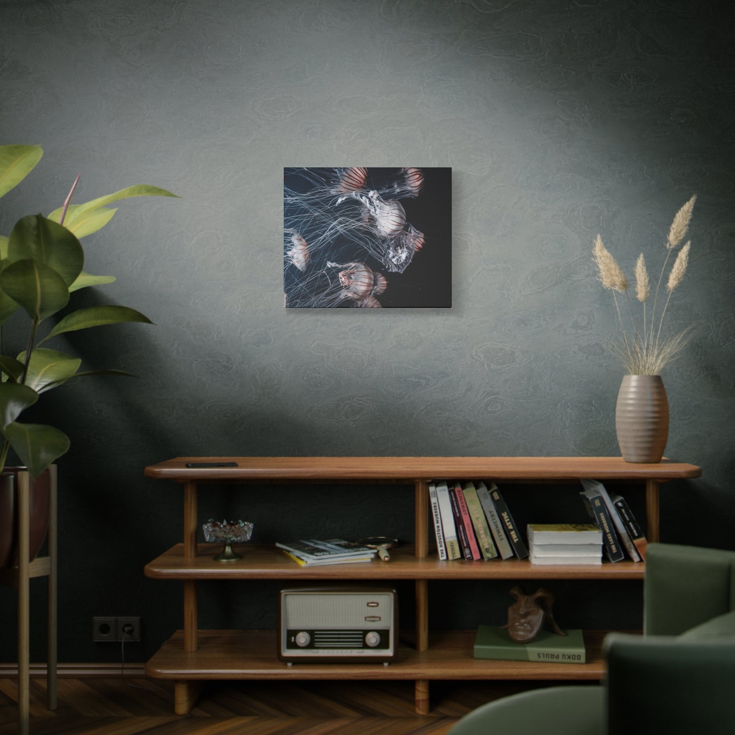 Jellyfish Swarm Matte Stretched Canvas