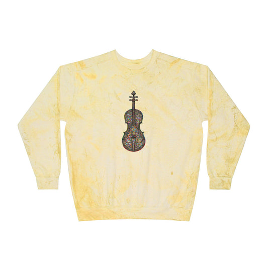 Colorful Violin Design Sweatshirt, Creative Gift for Musicians, Artistic Crewneck for Music Lovers, Unique Fashion for Concerts, Cozy [...]