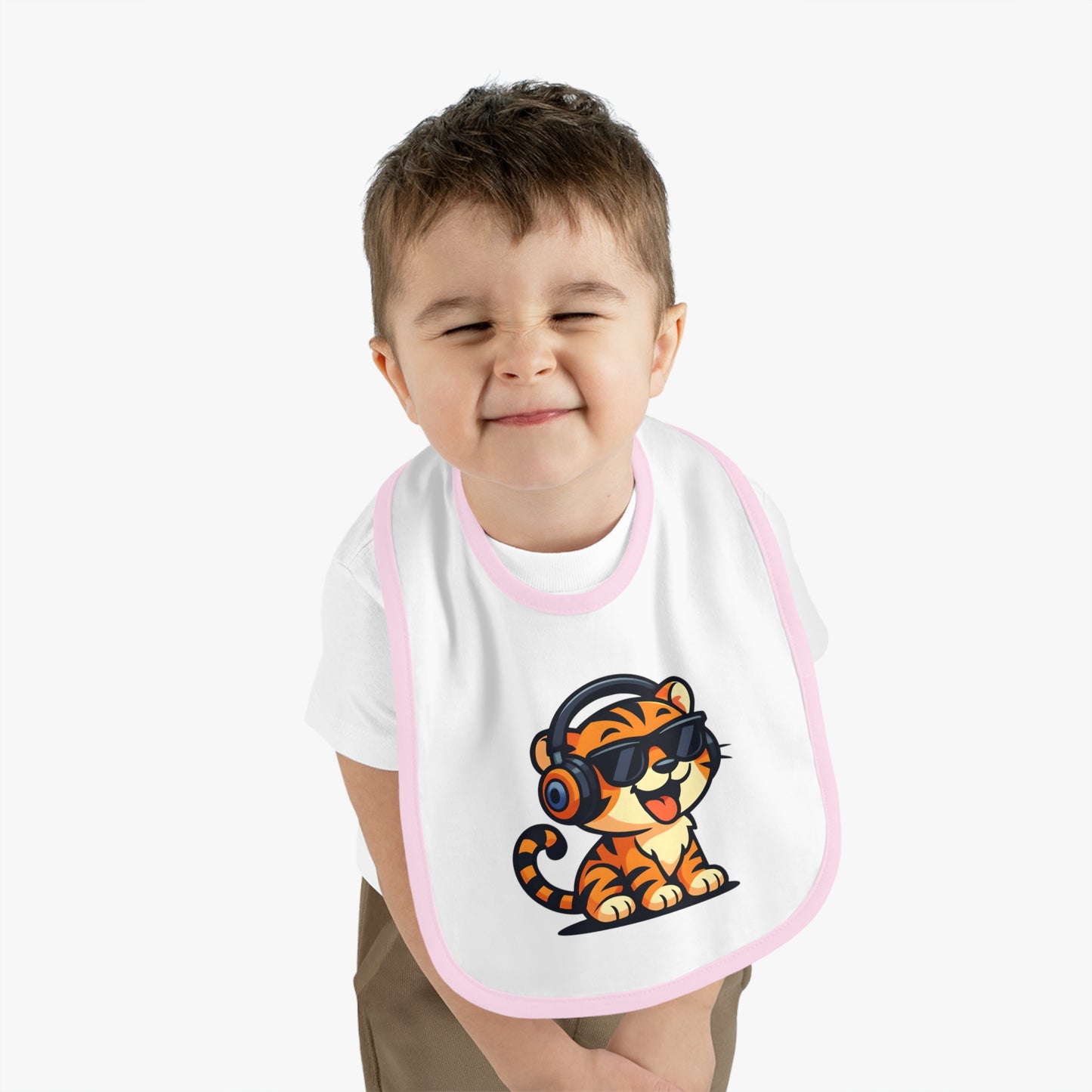Cool Tiger Baby Bib, Cute Bib for Toddlers, Fun Feeding Accessory, Birthday Gift for Kids, Stylish Baby Gear
