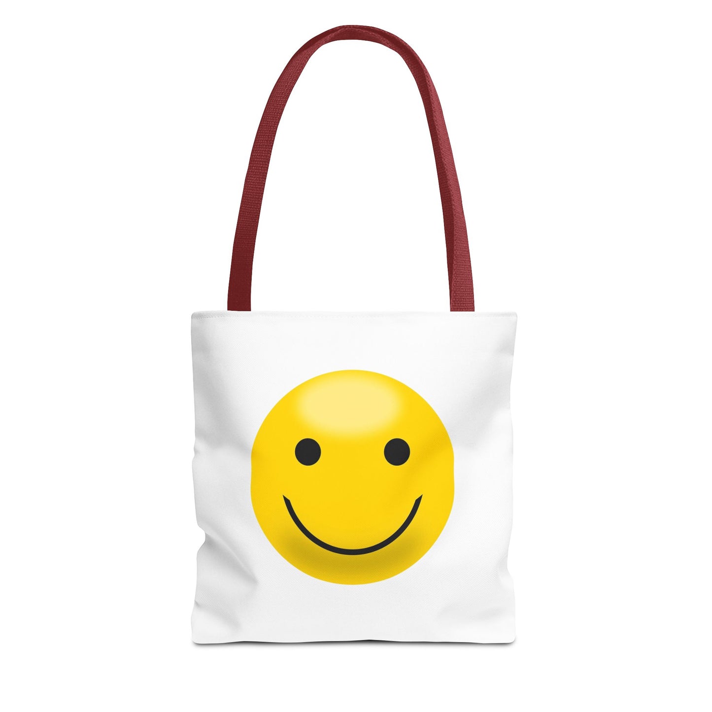 Smiley Face Tote Bag, Eco-Friendly Shopping Bag, Fun Beach Bag, Gift for Teens, Happy Tote for Everyday Use