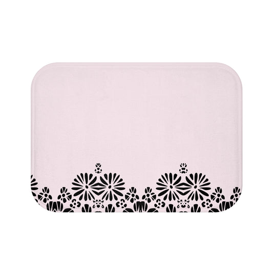 Floral Elegance Bath Mat - Chic Bathroom Decor, Home Spa Essentials, Gift for Her, Modern Design, Cozy Comfort
