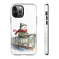 Snowman Phone Case – Winter Holiday Gift, Cute Snowman Design, Winter Accessories, Protective Phone Case, Unique Christmas Present