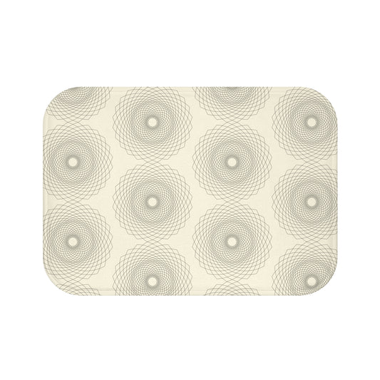 Elegant Geometric Bath Mat, Stylish Bathroom Decor, Non-Slip Bath Mat, Modern Home Accessories, Gift for Housewarming