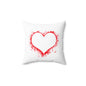 Heart Splash Decorative Pillow, Cozy Home Decor, Valentine's Gift, Wedding Decoration, Love Pillow, Personalized Gift Idea