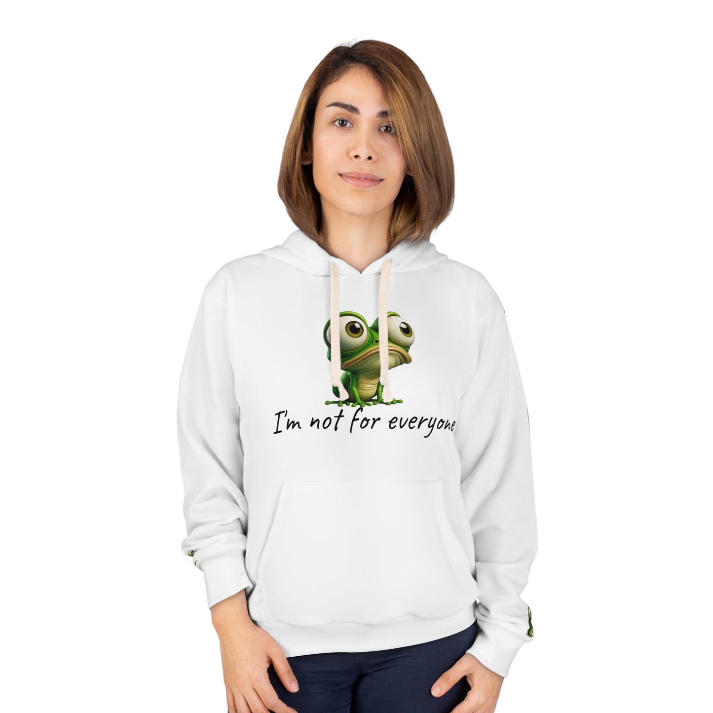 Whimsical Frog Hoodie - "I'm Not for Everyone" Design, Cozy Streetwear, Gift for Nature Lovers, Cute Gift for Thomas Day, Eco-Friendly [...]