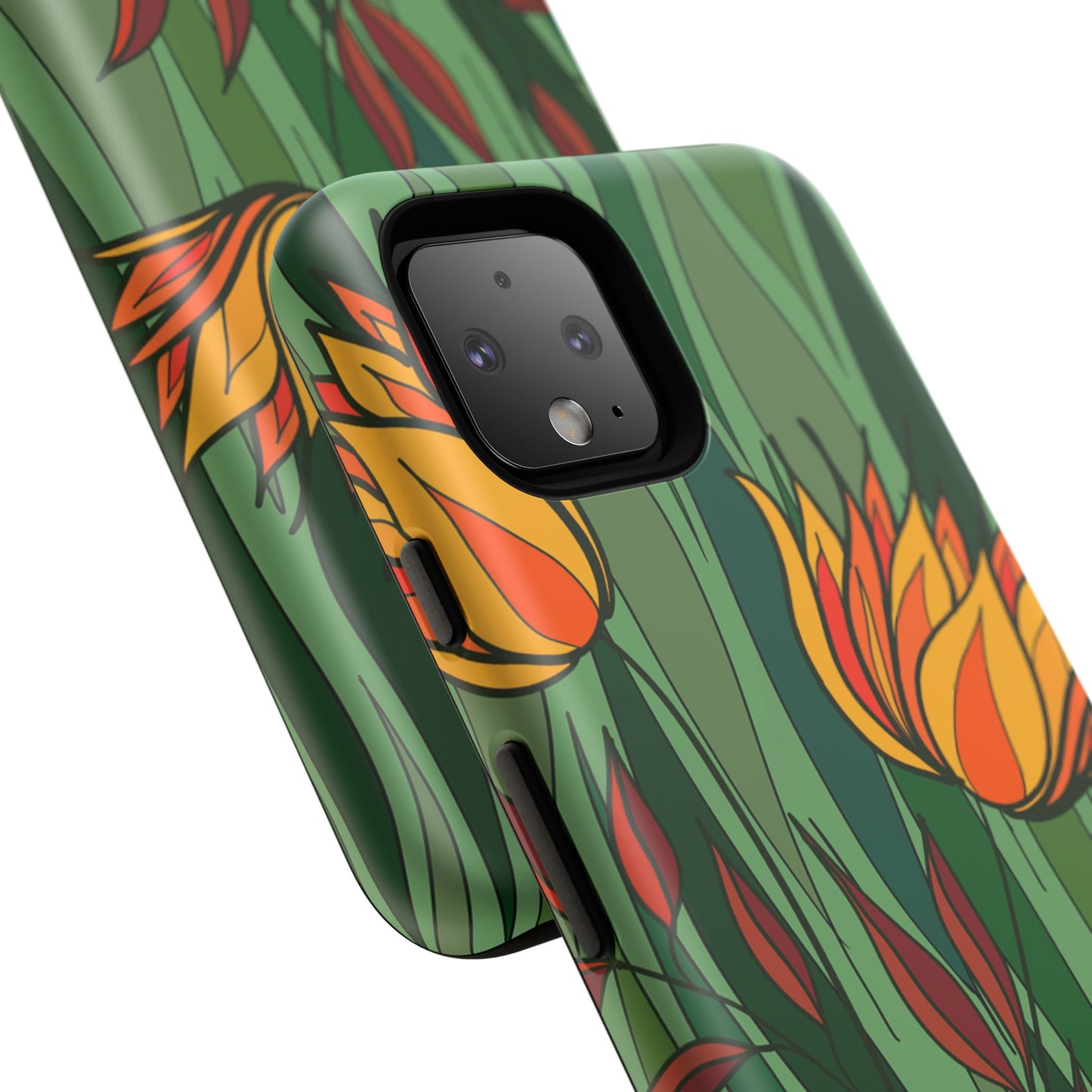 Vibrant Floral Phone Case, Nature-Inspired Tough Case, Eco-Friendly Cover, Unique Gift for Nature Lovers, Spring Decor
