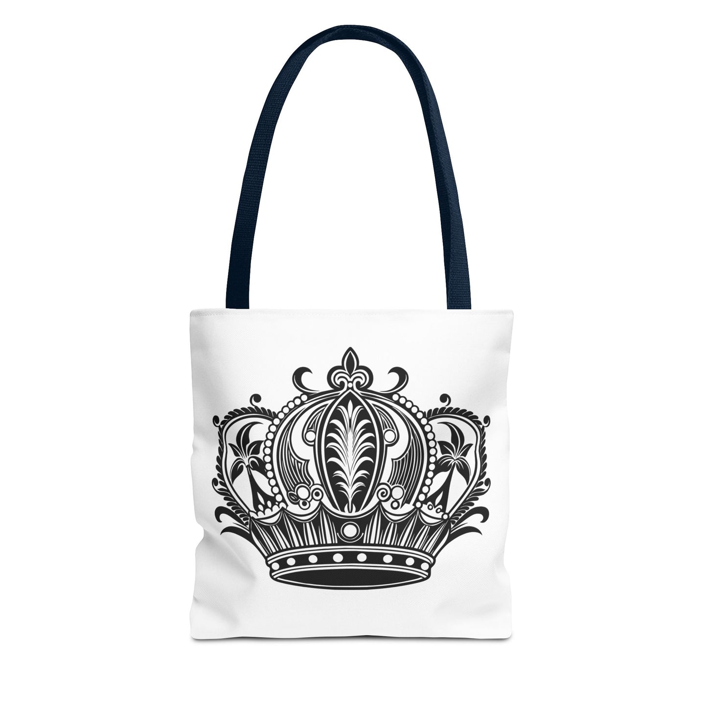 Crown Design Tote Bag, Royal Style Shopping Tote, Chic Grocery Bag, Gift for Her, Fashionable Accessories
