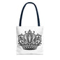 Crown Design Tote Bag, Royal Style Shopping Tote, Chic Grocery Bag, Gift for Her, Fashionable Accessories
