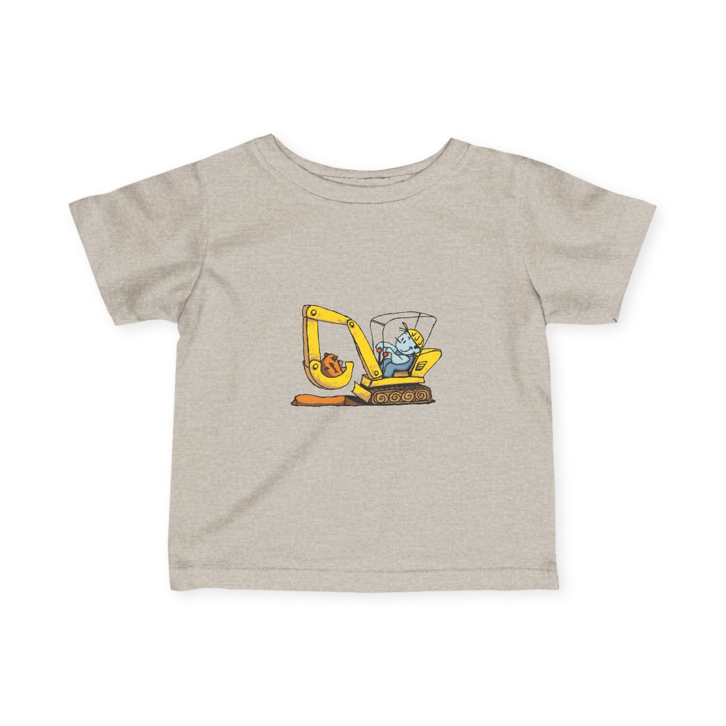 Cute Construction Theme Infant Tee, Baby T-Shirt, Toddler Clothing, Birthday Gift, Playful Outfit, Unique Baby Wear