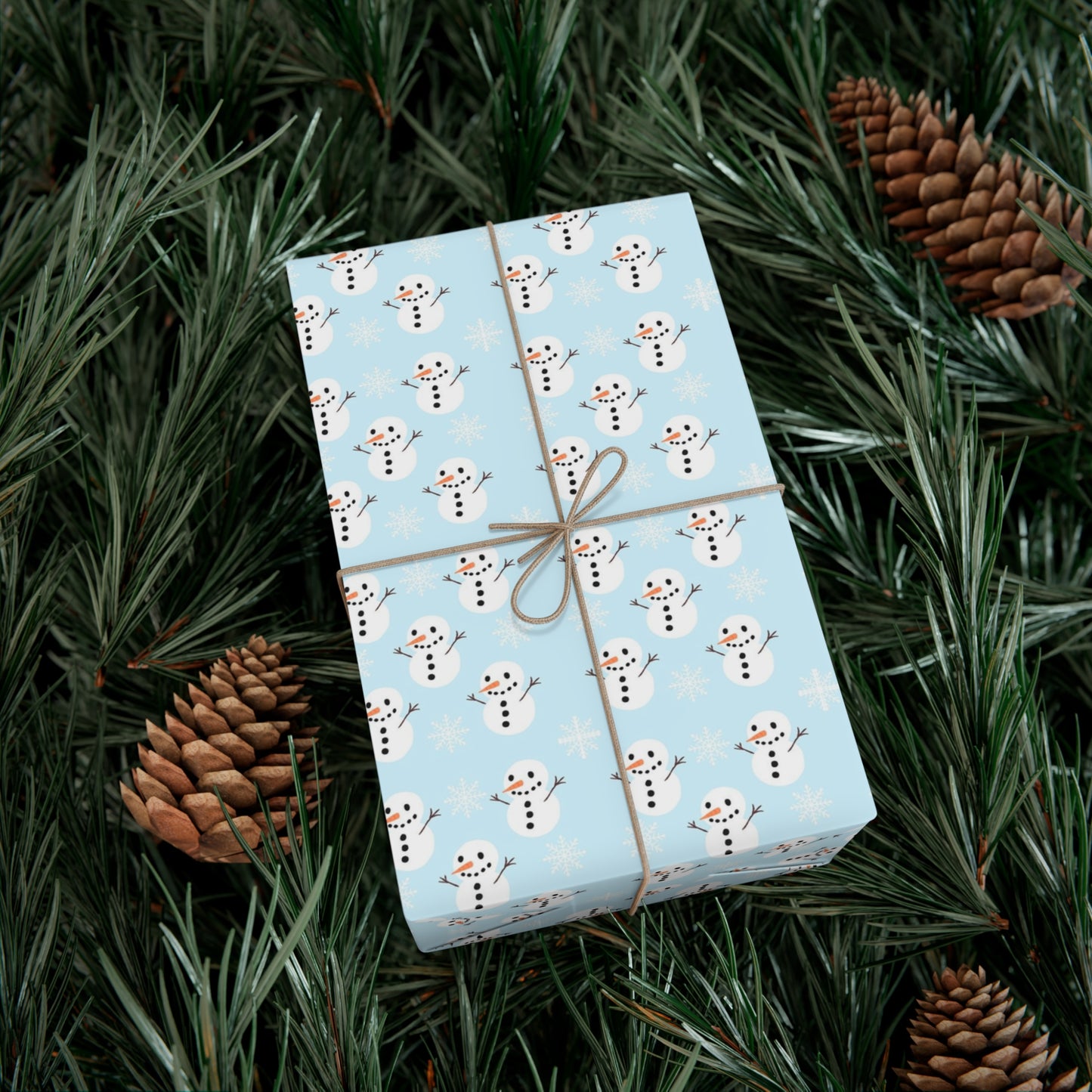 Snowman Gift Wrap Papers, Holiday Wrapping Paper, Christmas Gift Wrap, Cute Snowman Design, Winter Celebration Supplies