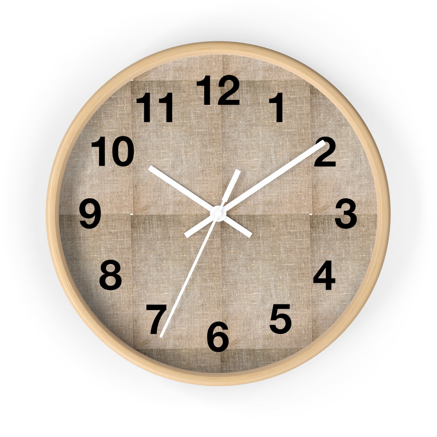 Minimalist Natural Wall Clock | Rustic Decor, Timeless Home Accent, Gift for Housewarming, Boho Vibe, Modern Design