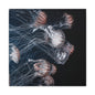 Jellyfish Swarm Matte Stretched Canvas