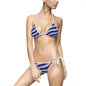 Women's Colorful Stripe Bikini Set, Summer Beachwear, Swimsuit, Vacation Essentials, Pool Party Attire, Trendy Swimwear
