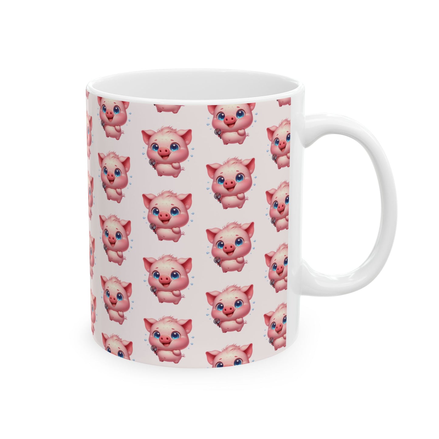 Adorable Piggy Ceramic Mug | Cute Animal Coffee Cup for Gifts, Home, Kitchen Decor, Birthdays, Animal Lovers