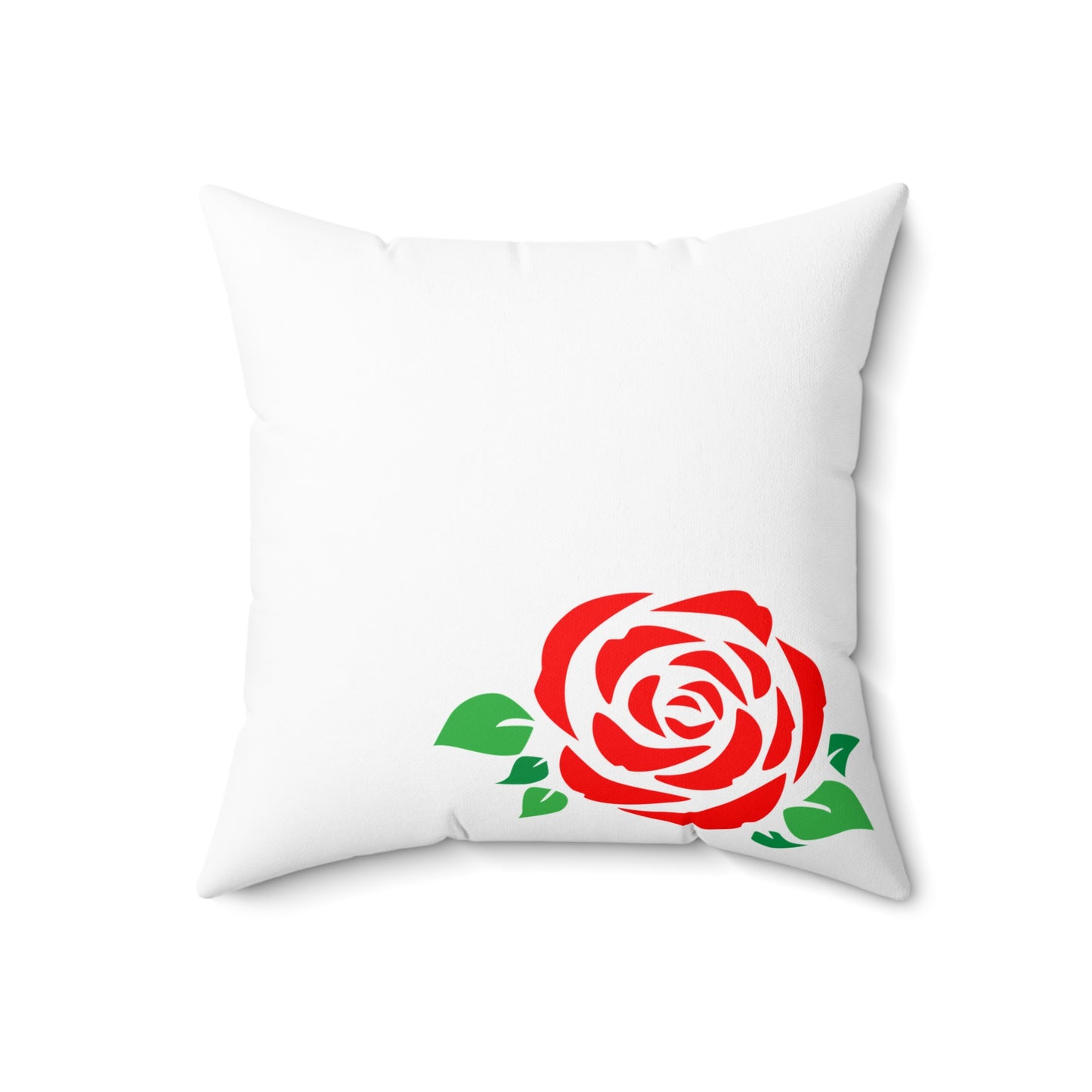 Red Rose Decorative Pillow | Floral Home Decor, Wedding Gift, Couch Cushion, Romantic Accent, Cozy Living Room