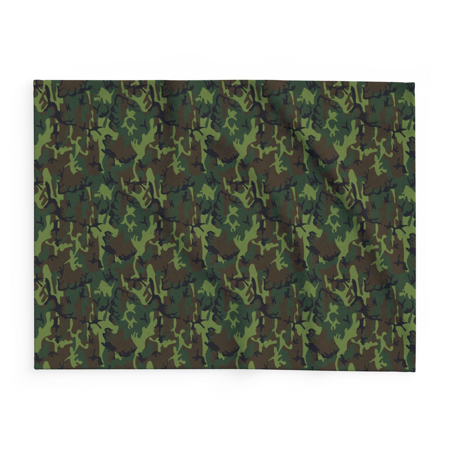 Camouflage Fleece Blanket for Cozy Comfort, Camping, Outdoor Adventures, Gift for Him, Home Decor, Military Style