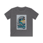 Retro Ocean Wave Kids Tee, Beach Tee, Summer Apparel, Gift for Young Explorers, Casual Kids Clothing, Eco-Friendly Kids Fashion