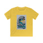 Retro Ocean Wave Kids Tee, Beach Tee, Summer Apparel, Gift for Young Explorers, Casual Kids Clothing, Eco-Friendly Kids Fashion