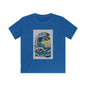 Retro Ocean Wave Kids Tee, Beach Tee, Summer Apparel, Gift for Young Explorers, Casual Kids Clothing, Eco-Friendly Kids Fashion