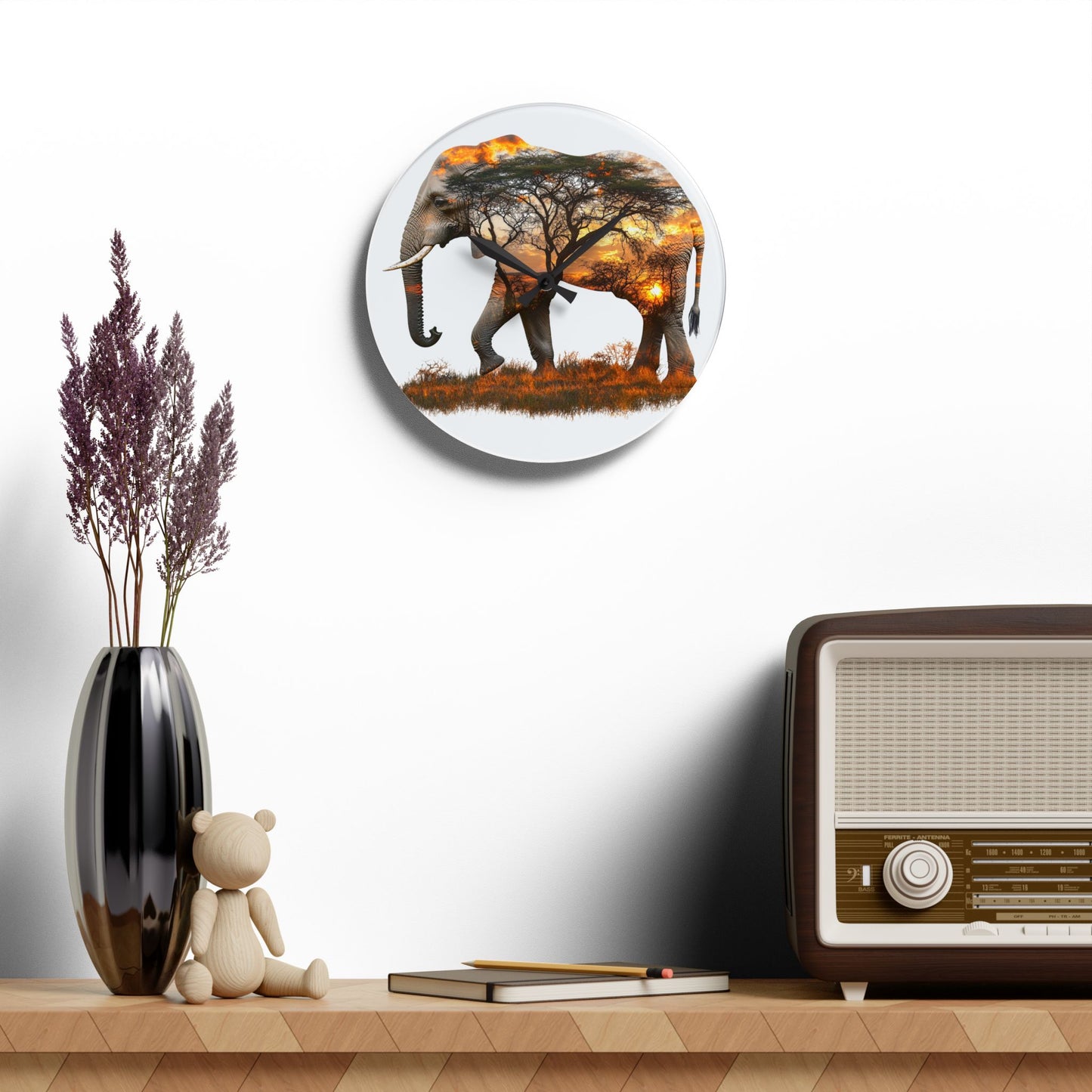 Nature-Inspired Elephant Acrylic Wall Clock | Wildlife Decor | Unique Gift for Animal Lovers | Home & Office Wall Art, Eco-Friendly [...]