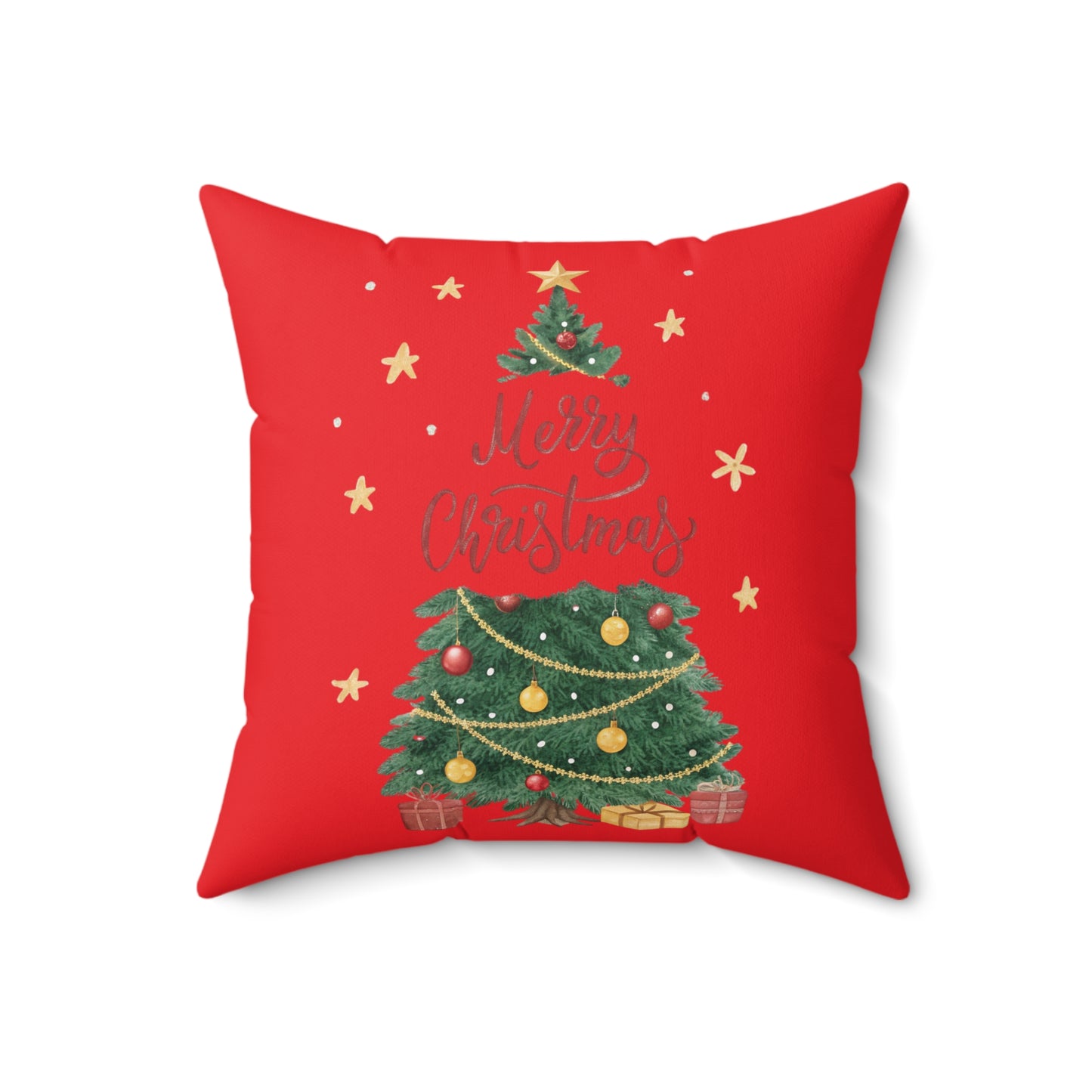 Christmas Tree Pillow, Festive Home Decor, Holiday Decoration, Cozy Couch Cushion, Merry Christmas Gift