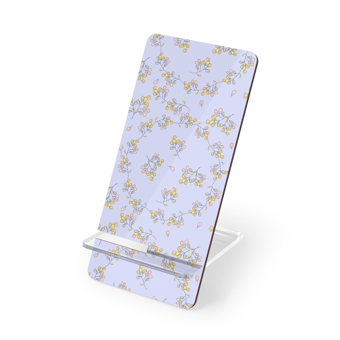 Floral Mobile Display Stand, Phone Holder, Desk Organizer, Tech Gift, Home Decor, Office Supplies