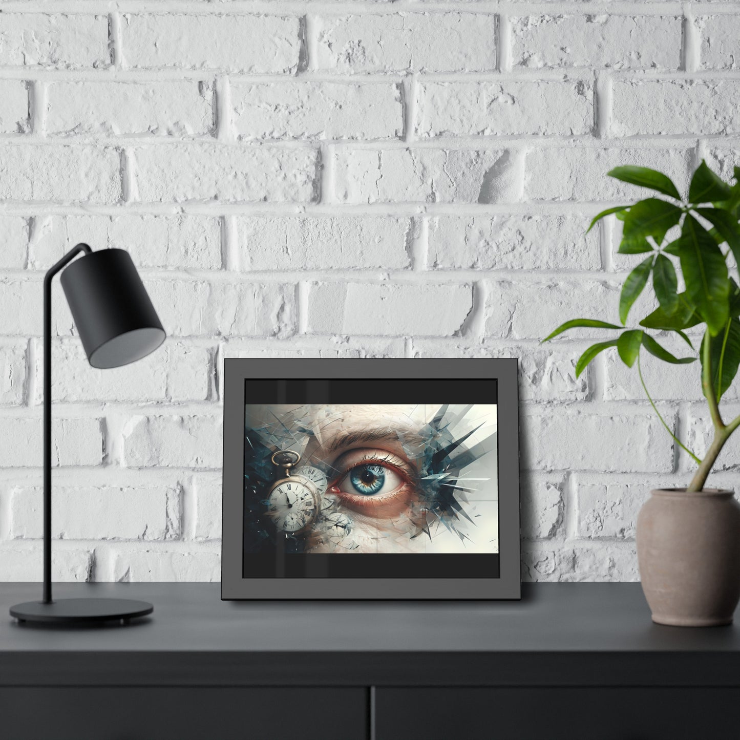 Surreal Eye Art Framed Poster