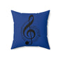 Musical Note Throw Pillow - Cozy Music Decor, Gift for Musicians, Home Accent Piece, Music Lover's Decor, Birthday Gift