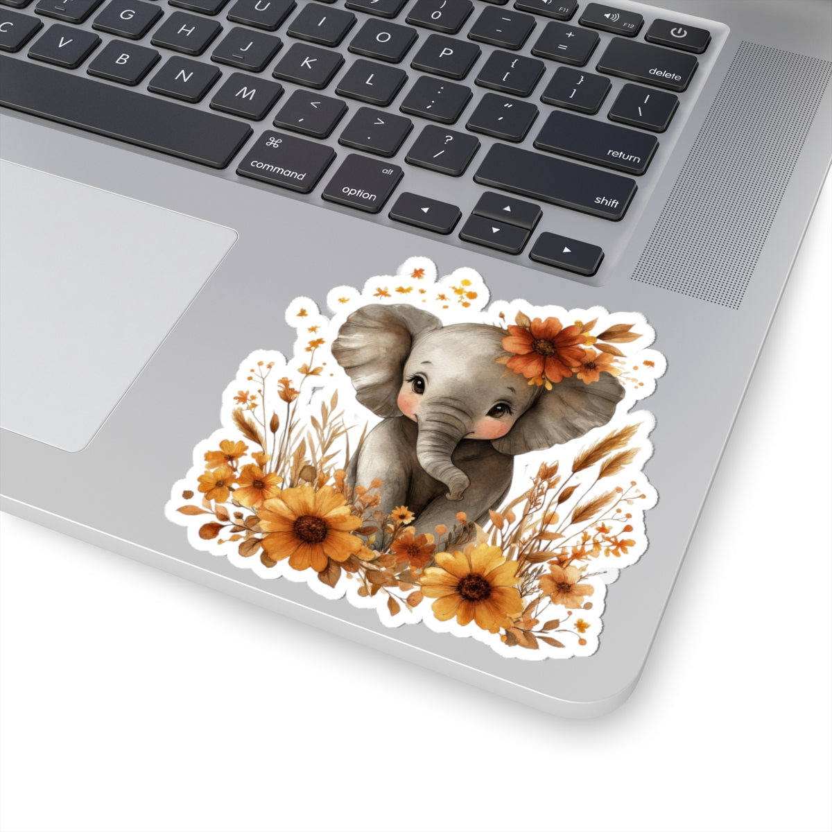 Adorable Elephant Kiss-Cut Stickers | Cute Animal Decor for Laptops, Water Bottles, Journals | Perfect Gifts for Kids and Animal Lovers