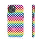 Rainbow Dot Phone Case, Colorful Phone Cover, Fun Phone Accessory, Gift for Friends, Trendy Mobile Case