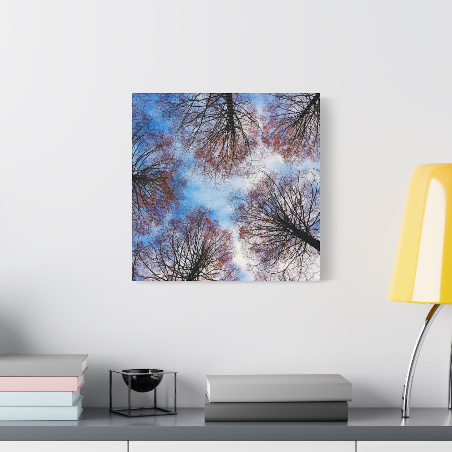 Winter Tree Canopy Matte Canvas Wall Art — Stretched 1.25"