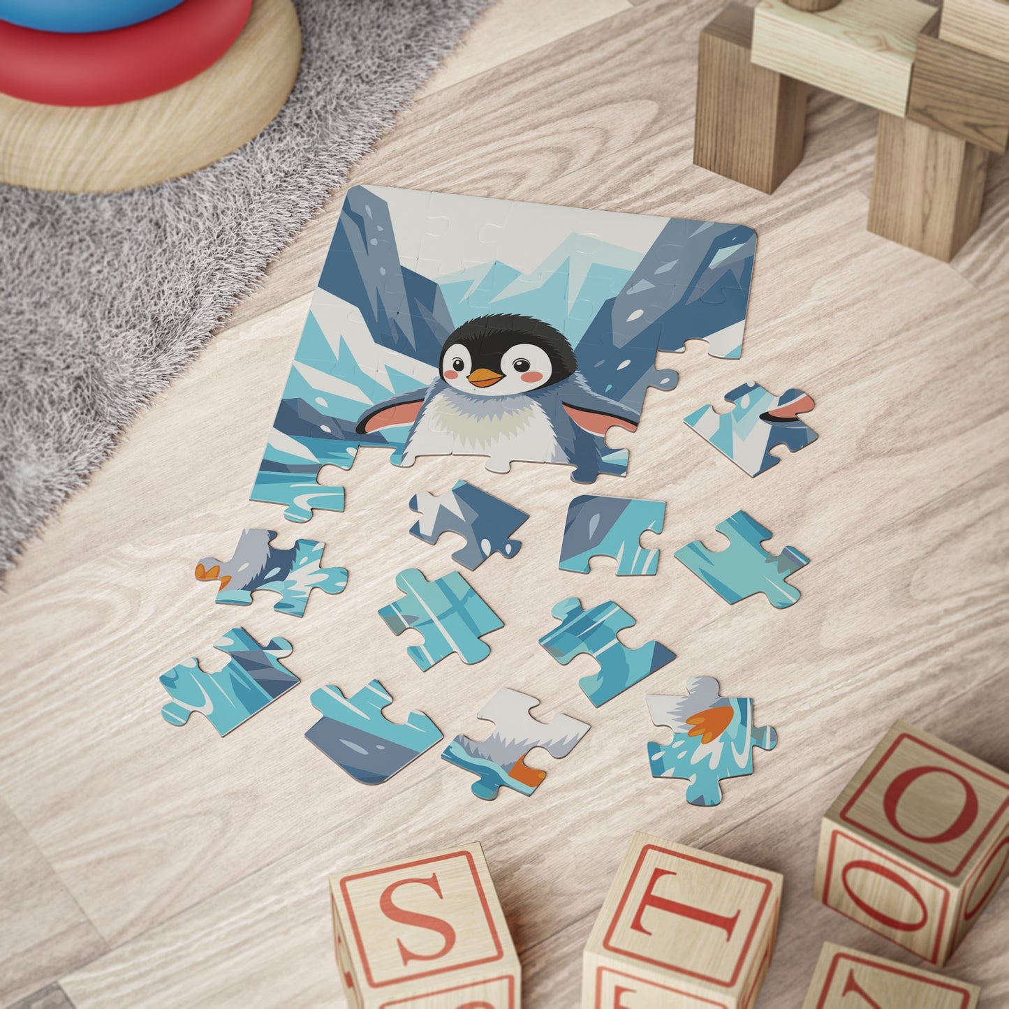 Baby Penguin Puzzle Kids Puzzle | 30-Piece Wooden Jigsaw