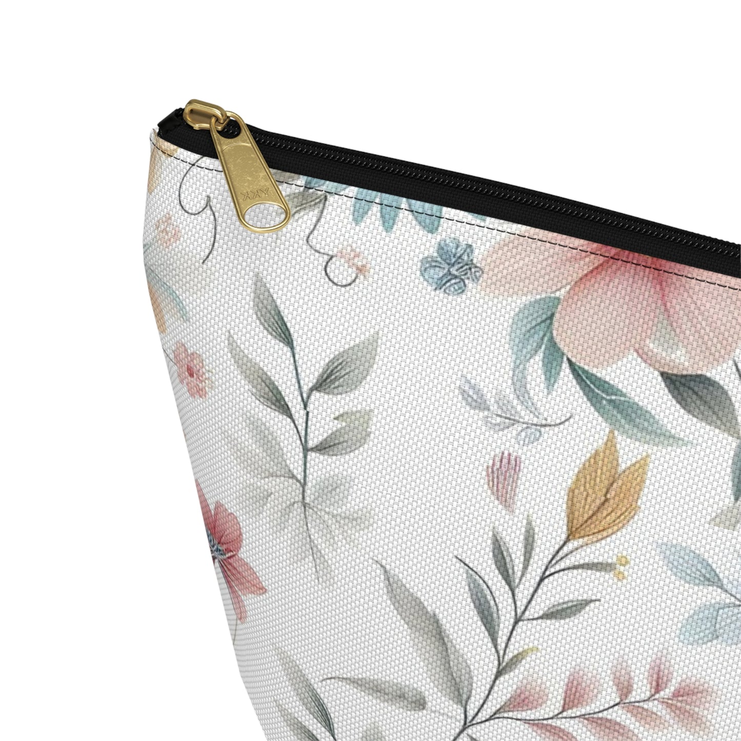 Floral Accessory Pouch, Makeup Bag, Cosmetic Case, Travel Organizer, Gift for Her, Floral Print Pouch