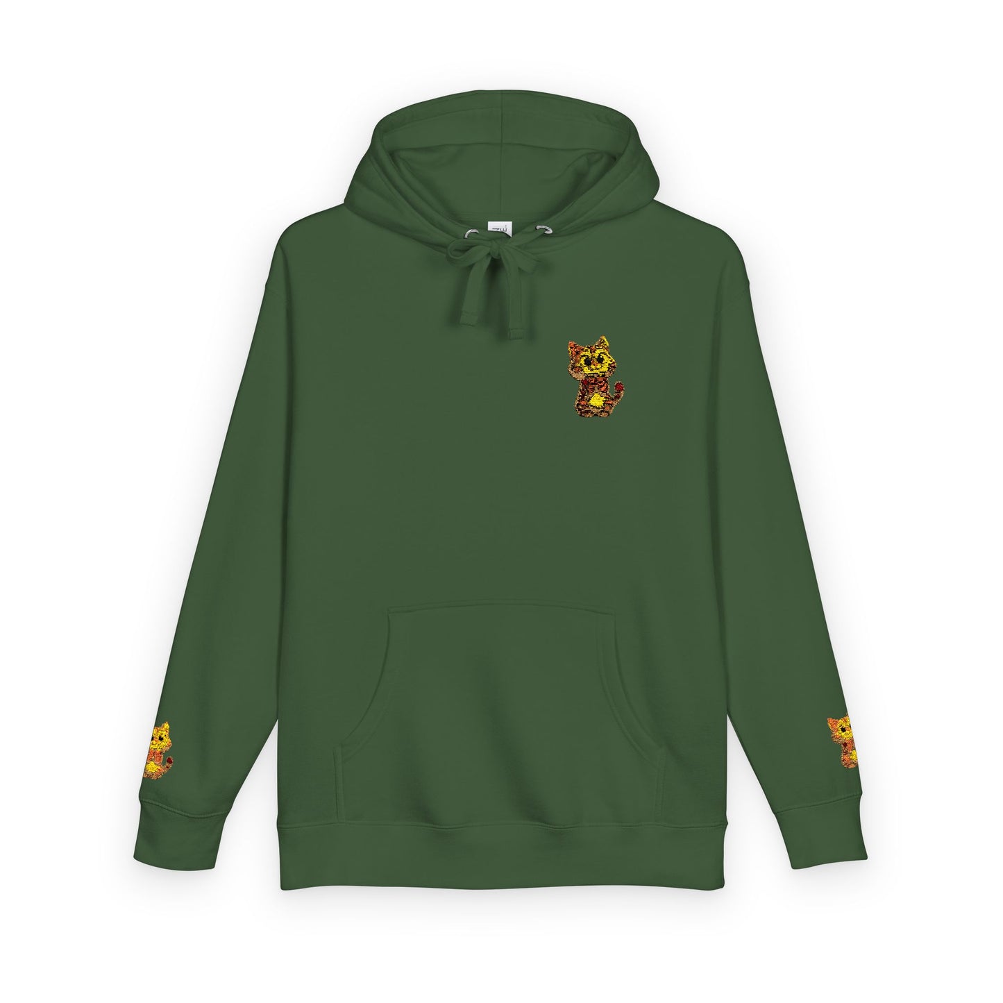 Cozy Fleece Hoodie with Cute Animal Design, Unisex Sweatshirt for Casual Outings, Gifts for Animal Lovers, Perfect for Fall and Winter