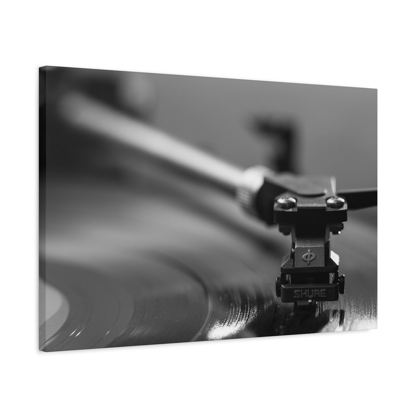 Vinyl Turntable Matte Canvas Print — Stretched 1.25" Wall Art
