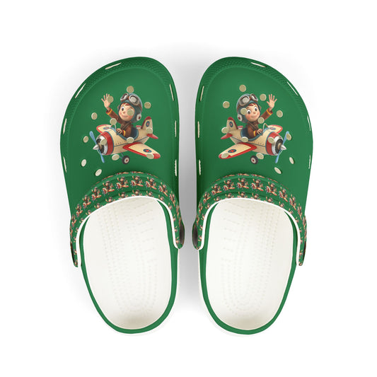 Kid's Fun Foam Clogs - Playful Aviation Theme, Lightweight Slip-On Shoes for Kids, Perfect for Summer Play, Beach Trips, and Outdoor [...]