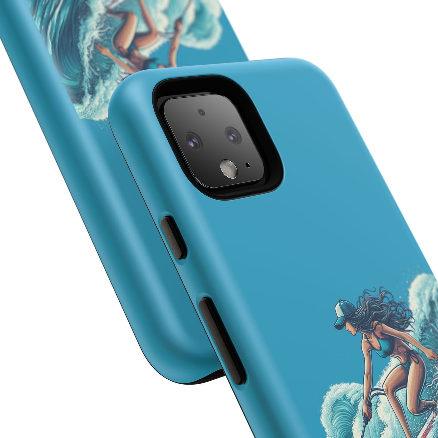Surfing Phone Case, Coastal Vibes Phone Cover, Tough Cases for Beach Lovers, Ocean Art Phone Accessories, Summer Gift Idea