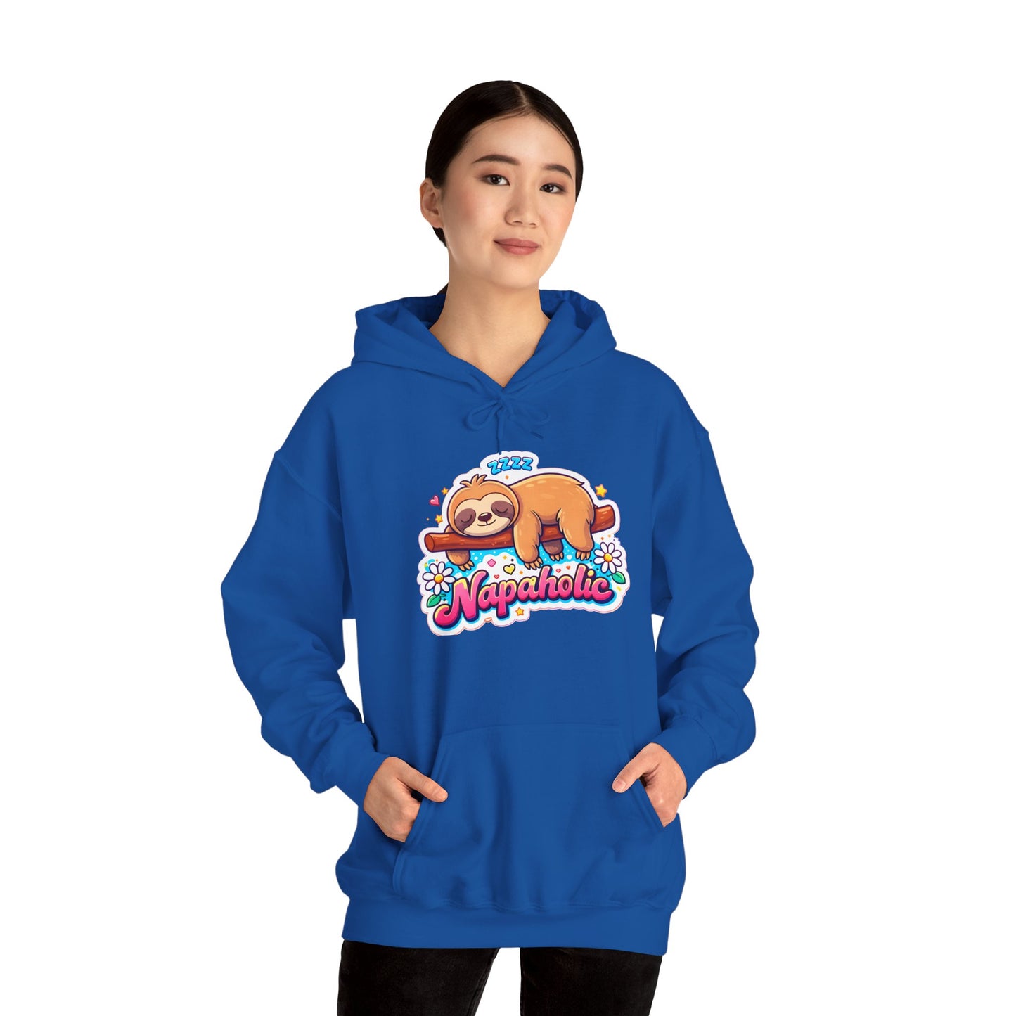 Napaholic Sloth Hoodie — Cute Sleepy Sloth Graphic Sweatshirt
