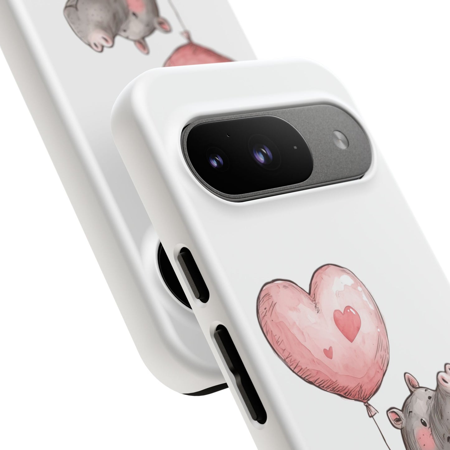 Cute Hippo Phone Case - Good Vibes Design, Animal Lover Gift, Fun Accessory, Birthday Present, Phone Accessories