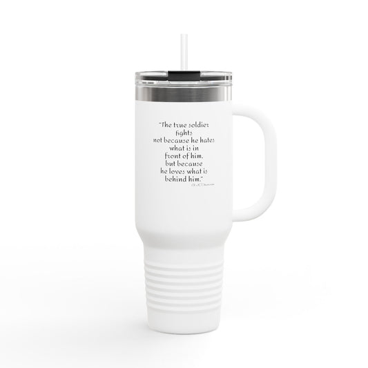 Inspirational Insulated Travel Mug, 40oz Motivational Quote Mug, Road Trip