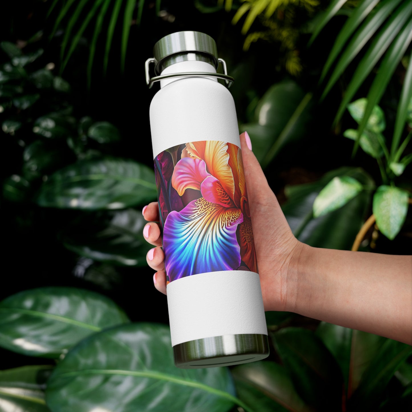 Astrological Copper Insulated Bottle, Cosmic Travel Mug, Horoscope Water Bottle, Starry Flask, Unique Gift for Astrology Lovers