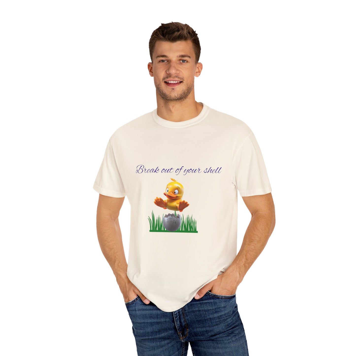Egg-citing Garment-Dyed T-shirt: Perfect for Easter, Spring Celebrations