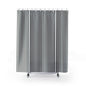 Black & White Vertical Stripe Shower Curtain — Modern Minimalist Bathroom Decor
