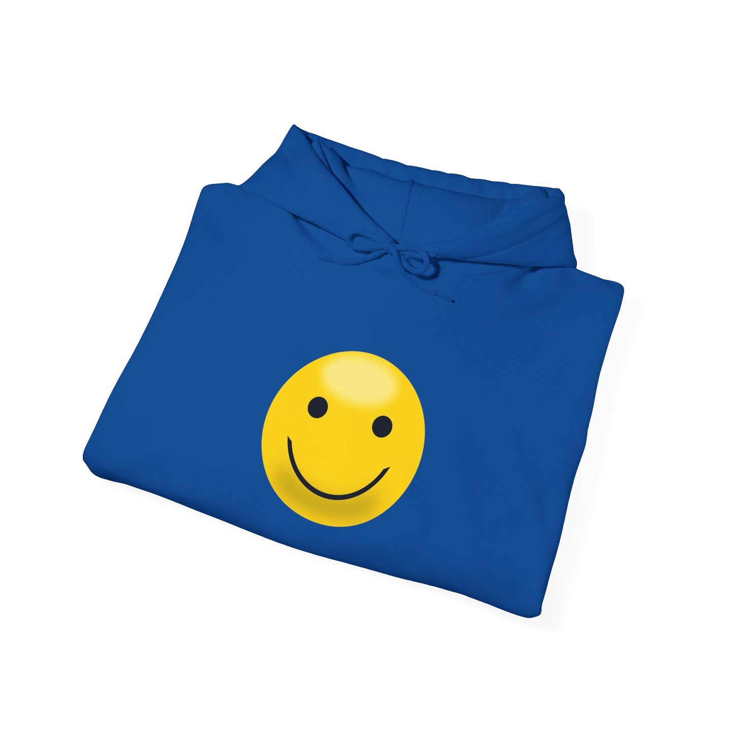 Smiley Face Hooded Sweatshirt, Unisex Cozy Hoodie, Casual Streetwear, Perfect Gift for Friends, Happy Apparel for Everyday Wear
