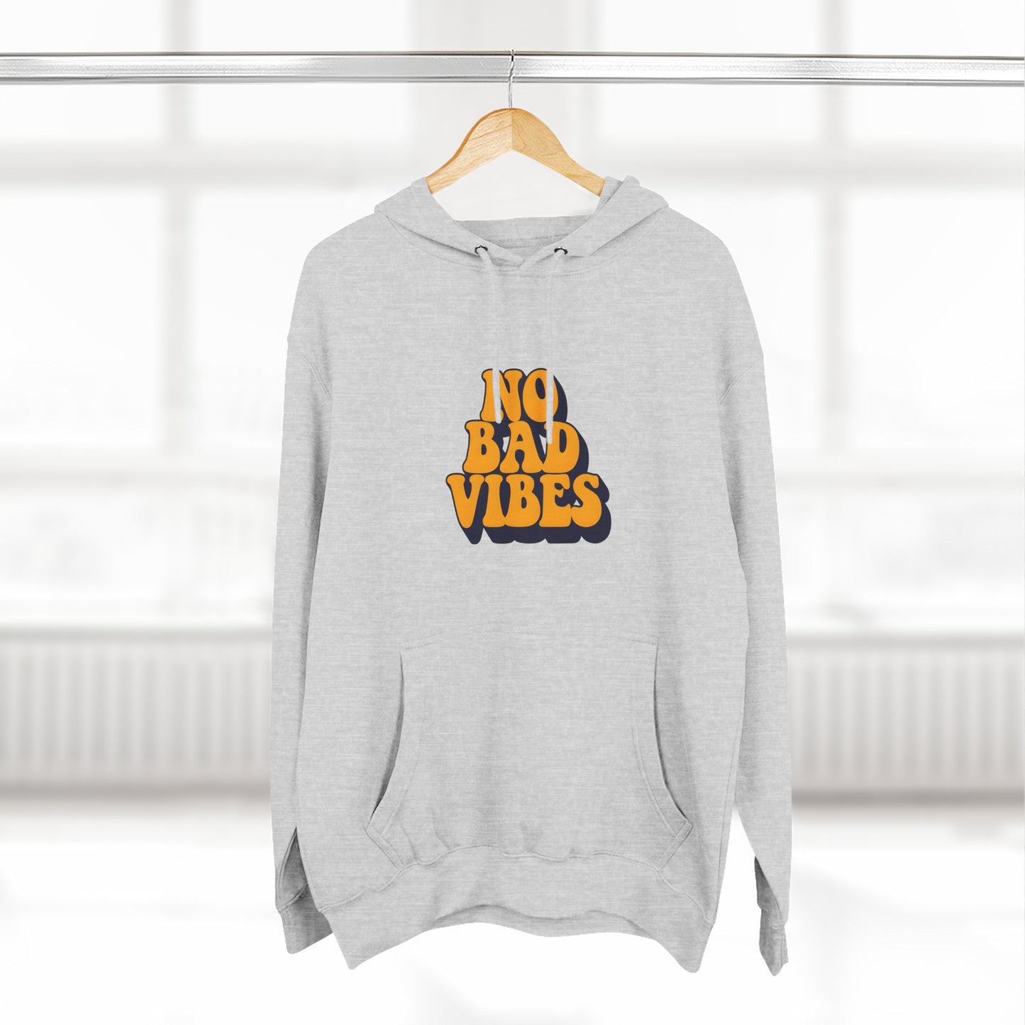 Good Vibes Only Fleece Hoodie for Positive Energy Lovers, Motivational Comfort, Chill Attire, Casual Wear, Gift for Friends