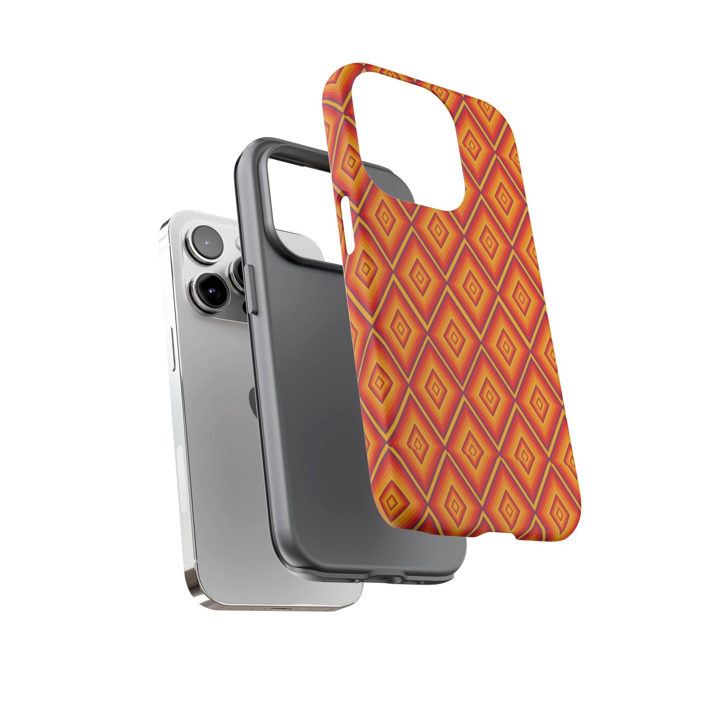 Geometric Phone Case, Tough Cases for Protection, Stylish Smartphone Cover, Vibrant Patterned Phone Accessory, Unique Gift Idea, [...]