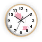 Charming Teapot Wall Clock, Home Decor, Kitchen Gift, Cute Coffee Time, Tea Lover's Gift, Pink Polka Dot Design